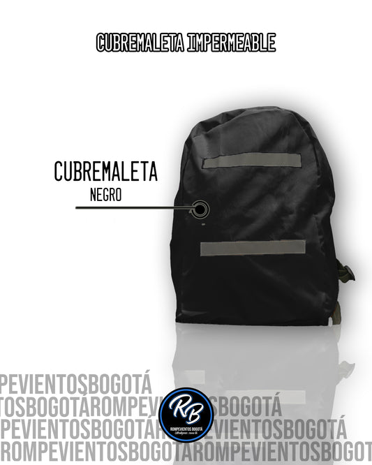 Cubremaleta impermeable negro