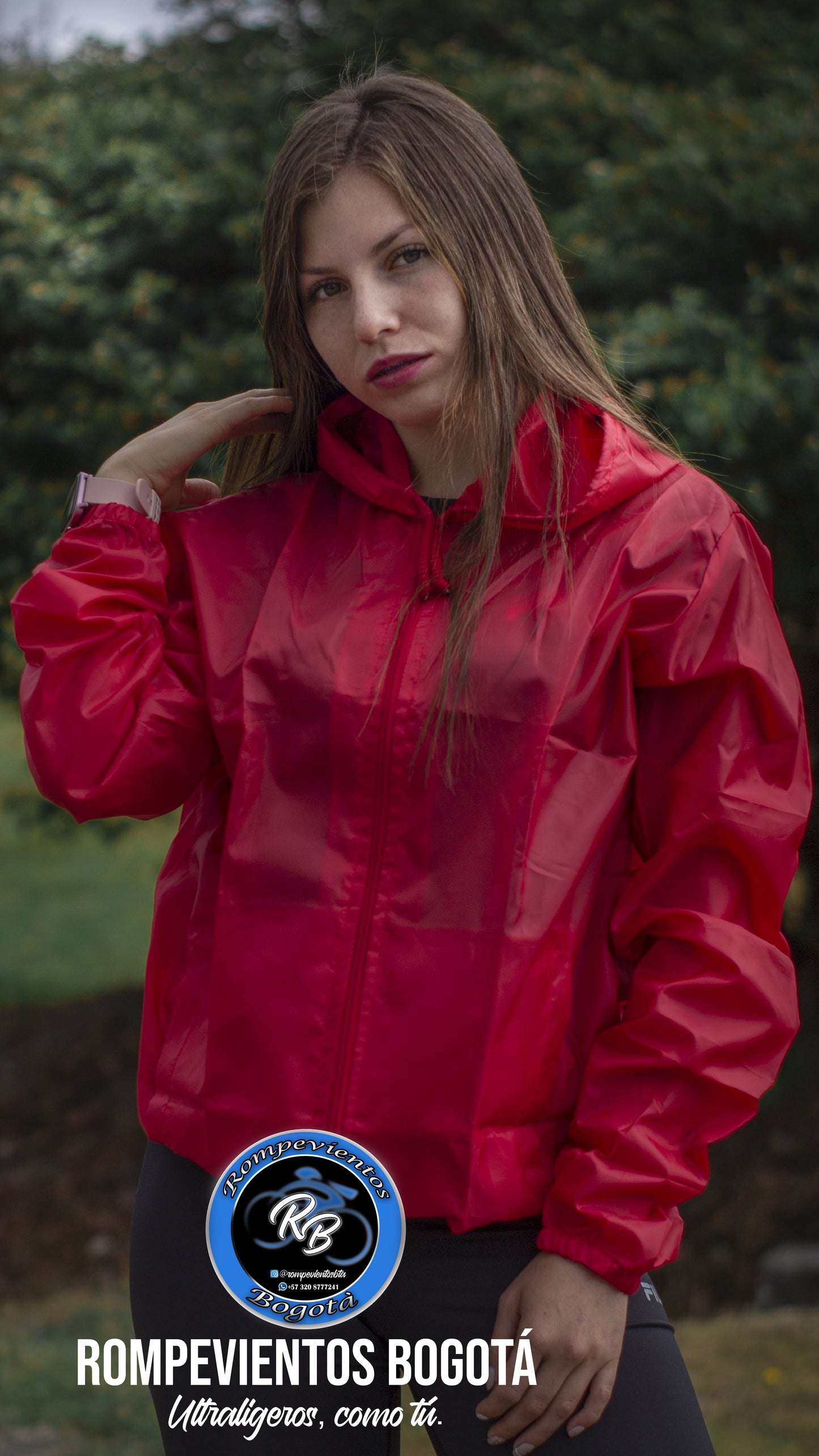 Rompeviento rojo